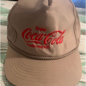 Vintage Coca Cola Trucker Baseball Rope Snapback Hat Cap